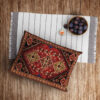 Perzische fluwelen kussensloop – Karin model oranje (2x)