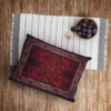 Perzische fluwelen kussensloop – Negar model rood (2x)