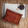 Perzische fluwelen kussensloop – Panah model oranje (2x)