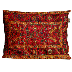 Perzische fluwelen kussensloop – Panah model oranje (2x)