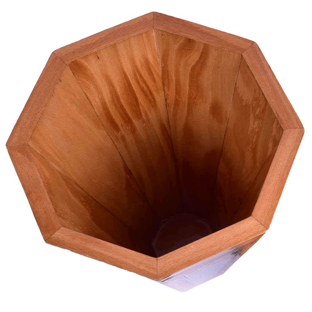 Perzische Houten Prullenbak – Khatamkari Shekar Patroon