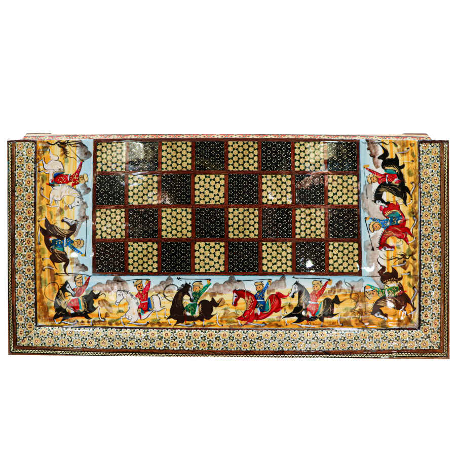 Perzisch Marqueterie Schaakbord Model Chogan