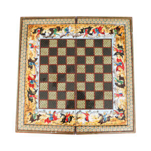 Perzisch Marqueterie Schaakbord Model Chogan
