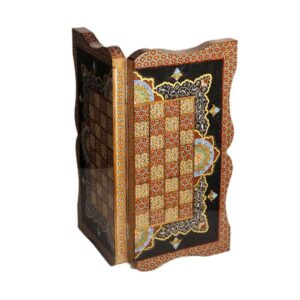 Perzisch Marqueterie Schaakbord Model Delbar