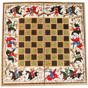 Perzisch Khatamkari Schaakbord Model Hunt