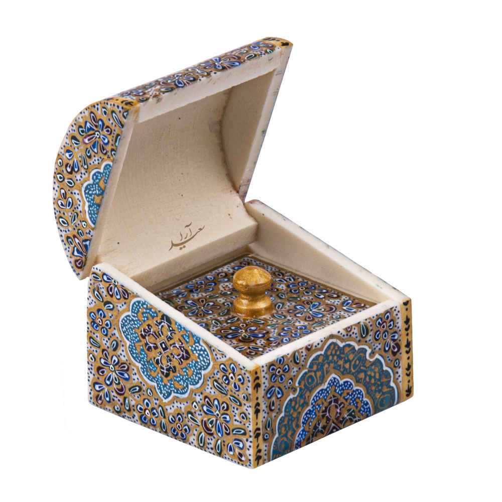 Handgemaakte Been Sieradendoos – Majnun Patroon