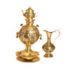 Perzische messing samovar decoratieve houtskool-theemaker 3 liter