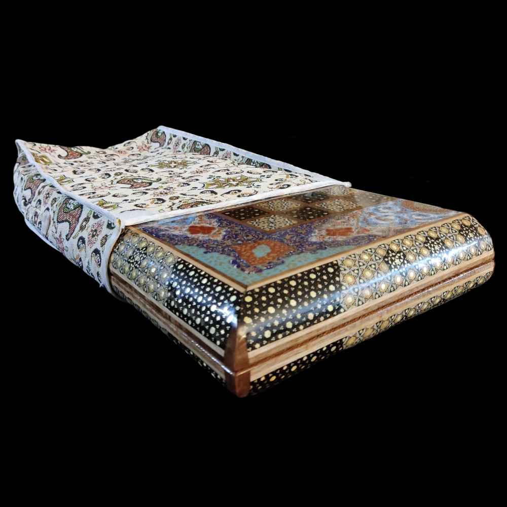 Perzisch Marqueterie Schaakbord Tazhib