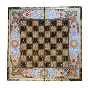 Perzisch Marqueterie Schaakbord Tazhib
