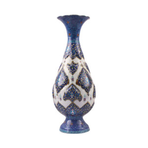 Decoratieve Koperen Vaasje Handbeschilderd met Perzische Minakari Emaille Bahar