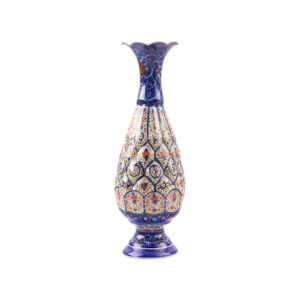 Decoratieve Koperen Vaasje Handbeschilderd met Perzische Minakari Emaille Darya