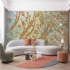Perzische kalligrafie behang model Golshan voor moderne interieurs