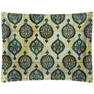 Perzische fluwelen kussensloop – Kaashi model cream (2x)