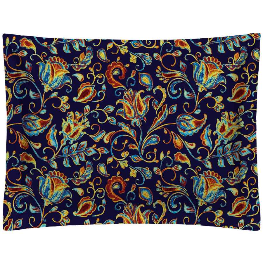 Perzische fluwelen kussensloop – Rens model blauw (2x)