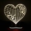 Perzisch 3D LED Nachtlampje Liefde – Hart – Rumi Citaat