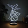 Perzisch 3D LED Nachtlampje – Soefi Sama Dans Design