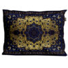Perzische fluwelen kussensloop – traditioneel navy blauw (2x)