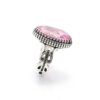 Perzische Roze Topaas Zilveren Ring voor Heren Jalal