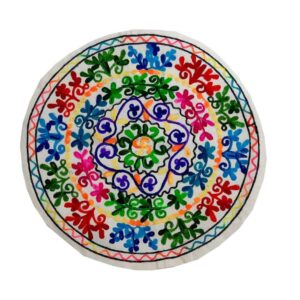 Geborduurde Kussenhoes – Ronde Suzani Rana