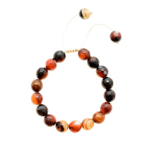 Bruine kralenarmband met Sulemani agaat voor vrouwen