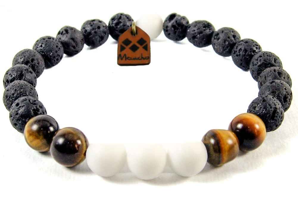 Kralenarmband (Unisex) – Tijger Ontwerp