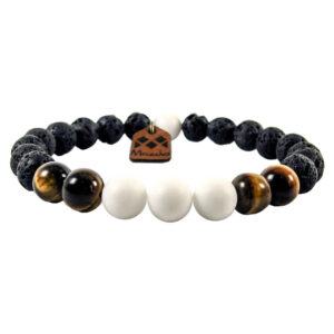 Kralenarmband (Unisex) – Tijger Ontwerp