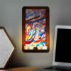 Perzische Houten Theelicht Wandkandelaar Calligraphy (x2)