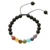 Kralenarmband voor Dames – 7 Chakra Zwart