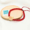 Kralenarmband voor Dames – Rood Granaatappel Ontwerp