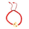 Kralenarmband voor Dames – Rood Granaatappel Ontwerp