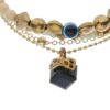 Kralenarmband voor Dames – Wit Blauwe Oog Ontwerp