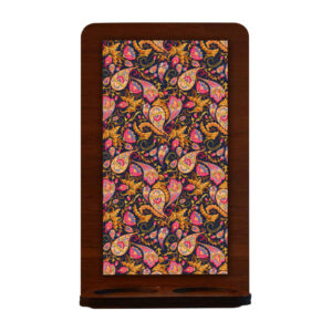 Perzische houten theelicht wandhouder Paisley (set van 2)