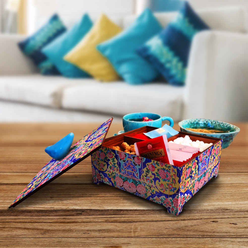 Handgemaakte Houten Snoepdoos – Moskee-motief ontwerp