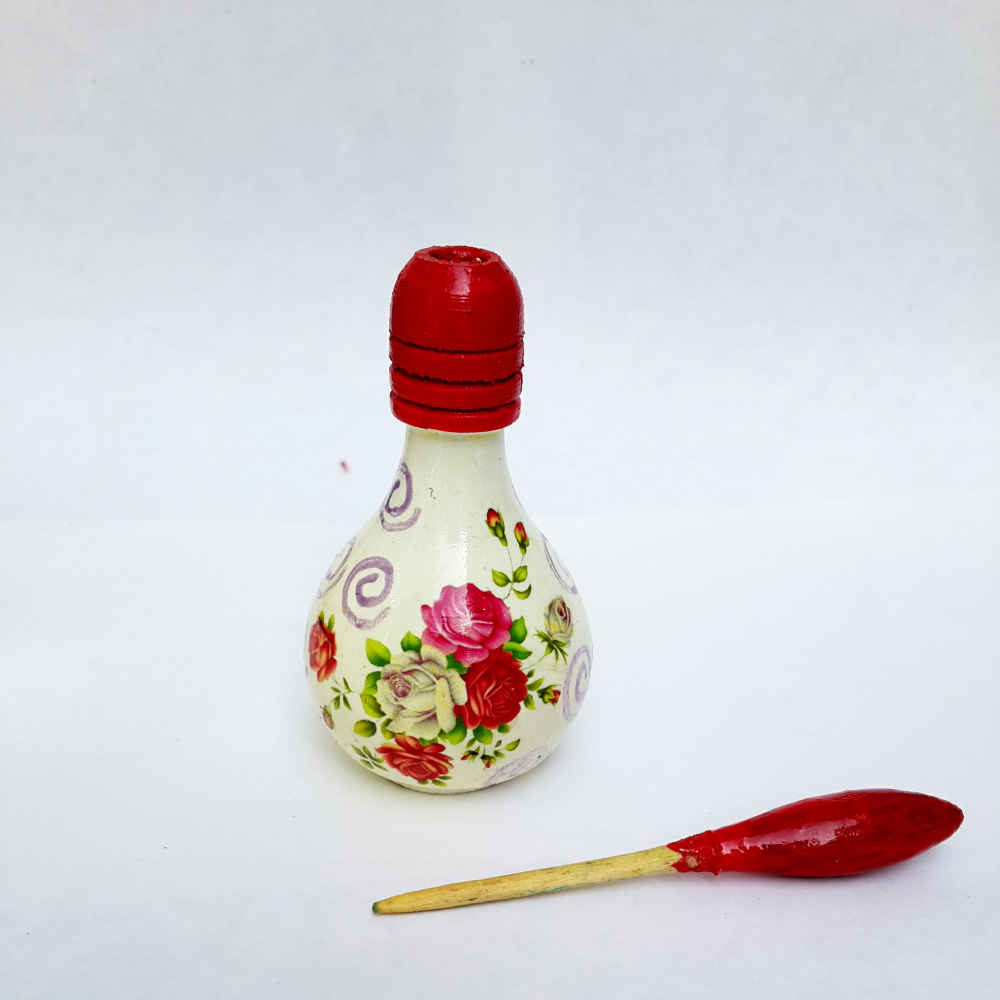 Perzische Surma Dani Container voor het Bewaren van Kohl van Hout Golestan (x2)