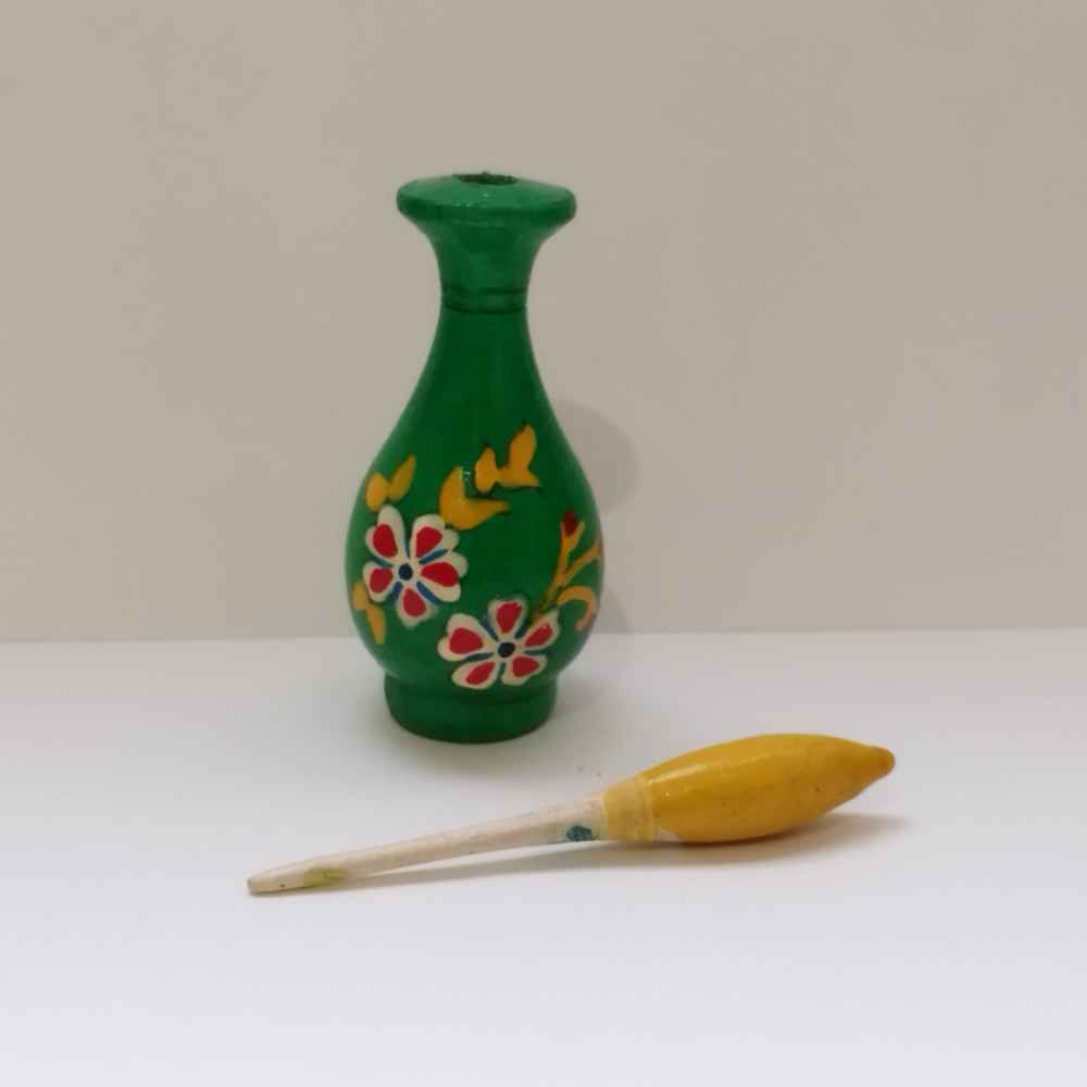 Perzische Surma Dani Container voor het Bewaren van Kohl van Hout Yasna (x2)