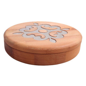 Houten Organizer Doos met Drie Vakken voor Noten & Snacks