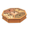 Octagon-Model Houten Noten- & Snack-Organizer – Elegant serveren