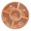 Ronde Houten Noten- & Snack-Organizer – Handgemaakte serveerschaal