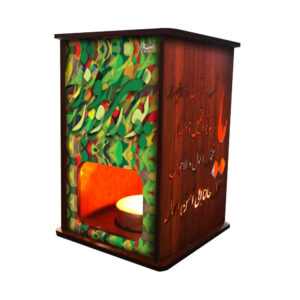 Perzische Houten Theelicht Lantaarn Nowruz (x2)