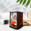 Perzische Houten Theelicht Lantaarn Bloemen (x2)