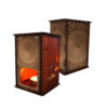 Perzische Houten Theelicht Lantaarn Gonbad (x2)