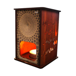 Perzische Houten Theelicht Lantaarn Gonbad (x2)