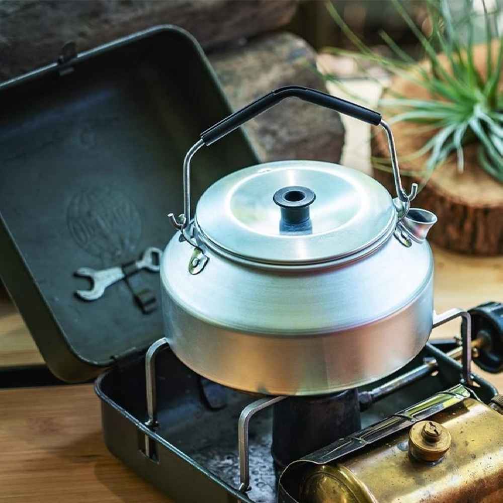Lichtgewicht 0,9-liter Outdoor Campingketel – Efficiënt voor Kampvuren