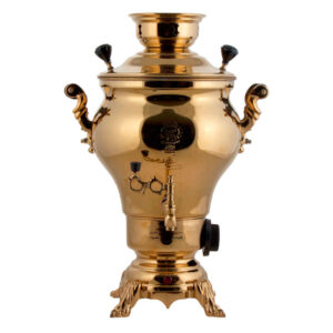 Perzische Elektrische Samovar – Goudkleurig Messing – 5 Liter
