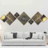 7 stuks Islamitische Posterprint – Atrisa Ingelijste Muurdecoratie