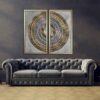 2 stuks Islamitische Posterprint – Ayat al-Kursi Ingelijste Muurdecoratie