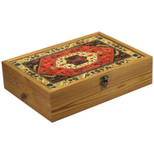 Lisa Thee Organizer – Artistieke Houten Theedoos