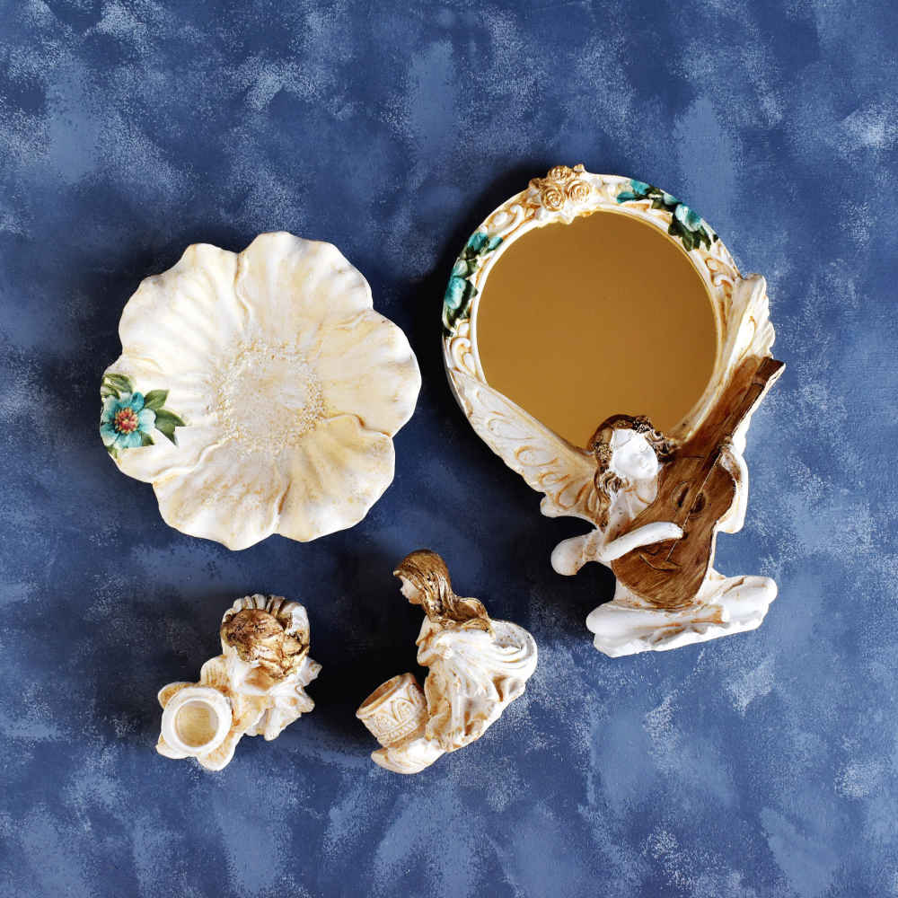 Haft-Sin Schalenset met Spiegel for Nowruz – Delaviz (11-delig)
