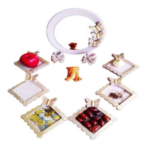 Haft-Sin Schalenset met Spiegel voor Nowruz – Parvaneh (10-delig)