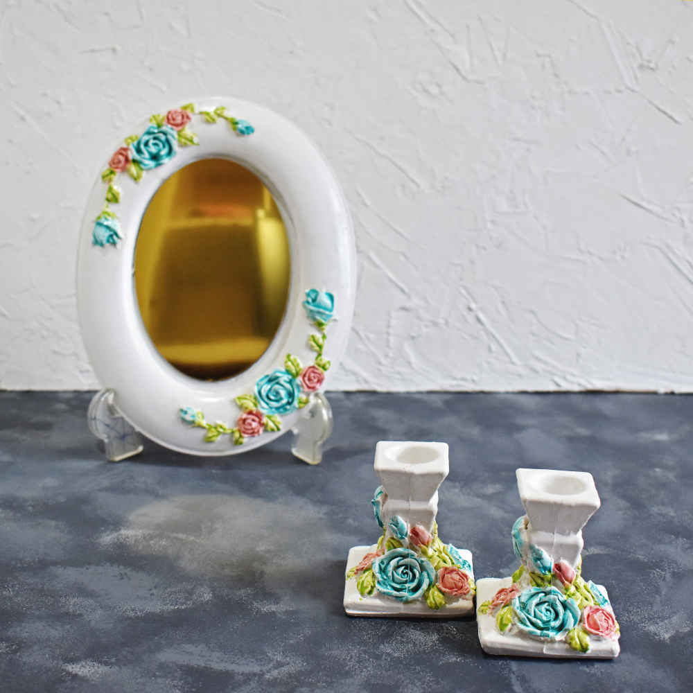 Haft-Sin Schalenset met Spiegel voor Nowruz – Ramesh (10-delig)